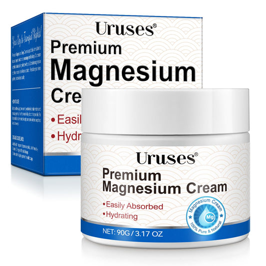 Magnesium Cream, Magnesium Lotion, Highly Concentrated Magnesium for Leg, Muscle, Joint Car, Magnesium Oil Cream with Pure Zechstein Magnesium, Topical Magnesium Chloride, Easy Absortion, 3.17G