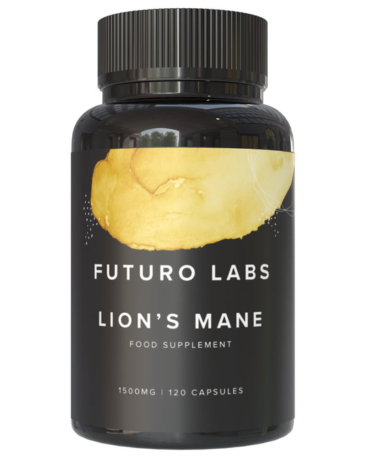 Lions Mane Supplement High Strength - 1500mg per Serving - Brain Fog/Cognitive Supplements by Futuro Labs - Lion’s Mane Mushroom Capsules (Vegan) - 120 Day Supply