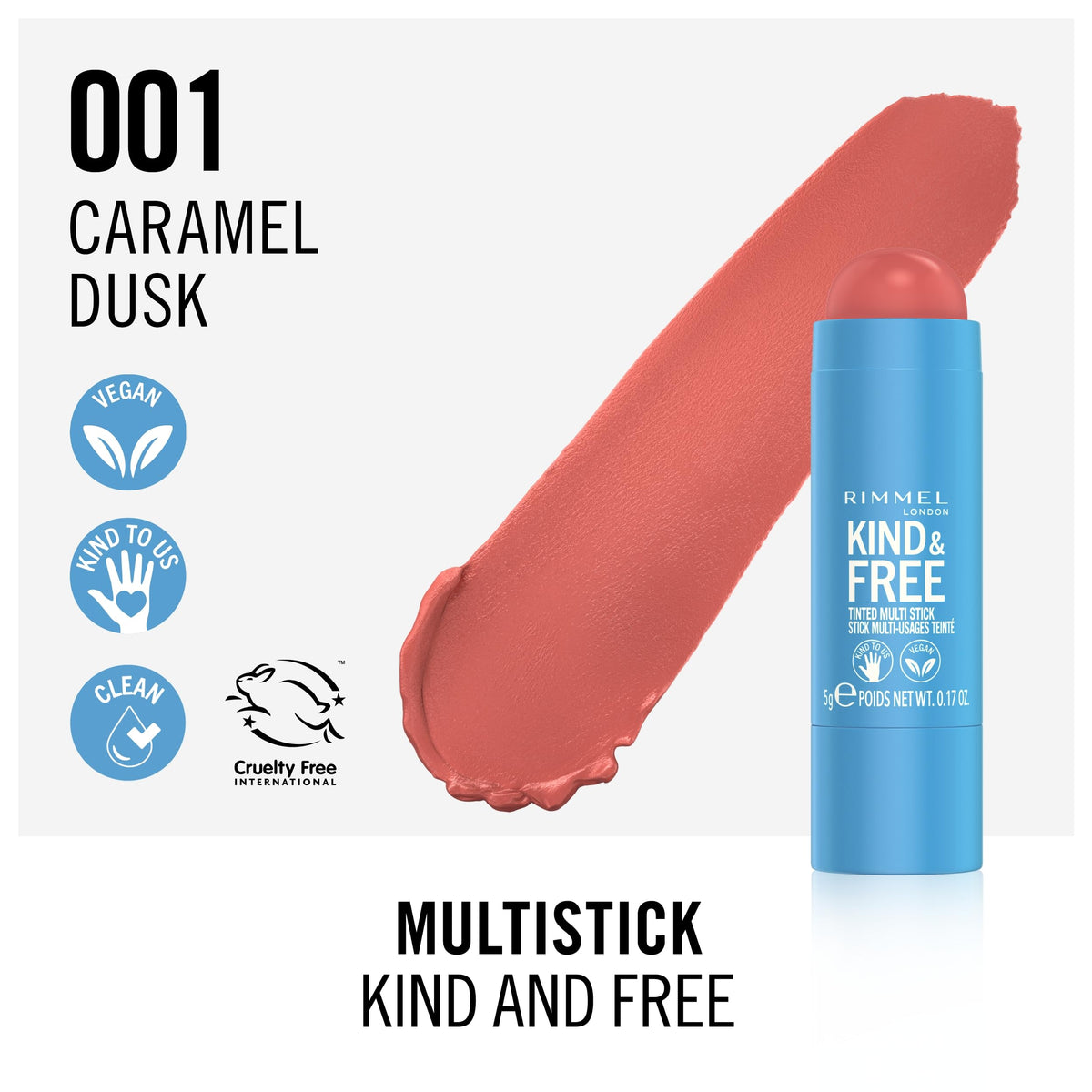 Rimmel Kind & Free Multi-Stick 001 Caramel Dusk