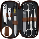 marQus Manicure Sets for Women & Men from Solingen Germany with glass nail file - Quality Grooming Kit Incl. Nail Clippers & glass nail file, Nail Kit Perfect for Pedicure.