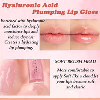 GEEWHILE Moisturizing Lip Gloss Set 3Pcs Lip Glow Oil Set Plumping Lip Gloss, Hyaluronic Moisturizing Lip Balm Shimmer Hydrating Lip Gloss, Long Lasting Moisturizing Non-Stick Lip Oil for Women and Girls