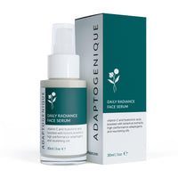Adaptogenique Daily Radiance Face Serum with Vitamin C & Hyaluronic Acid. Hydrates, Brightens, & Fights Aging. Protects from Sun Damage. With Botanical Extracts, Adaptogens, and Nourishing Oils.