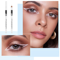 FEXPDL White Eyeliner Pencil 12 Pack with Sharpener, White Eye Liner Pencils Waterline for Skin Marking Eyeshadow Highlighter Waterproof Long Lasting Eyeliner Pencils for Eye Makeup