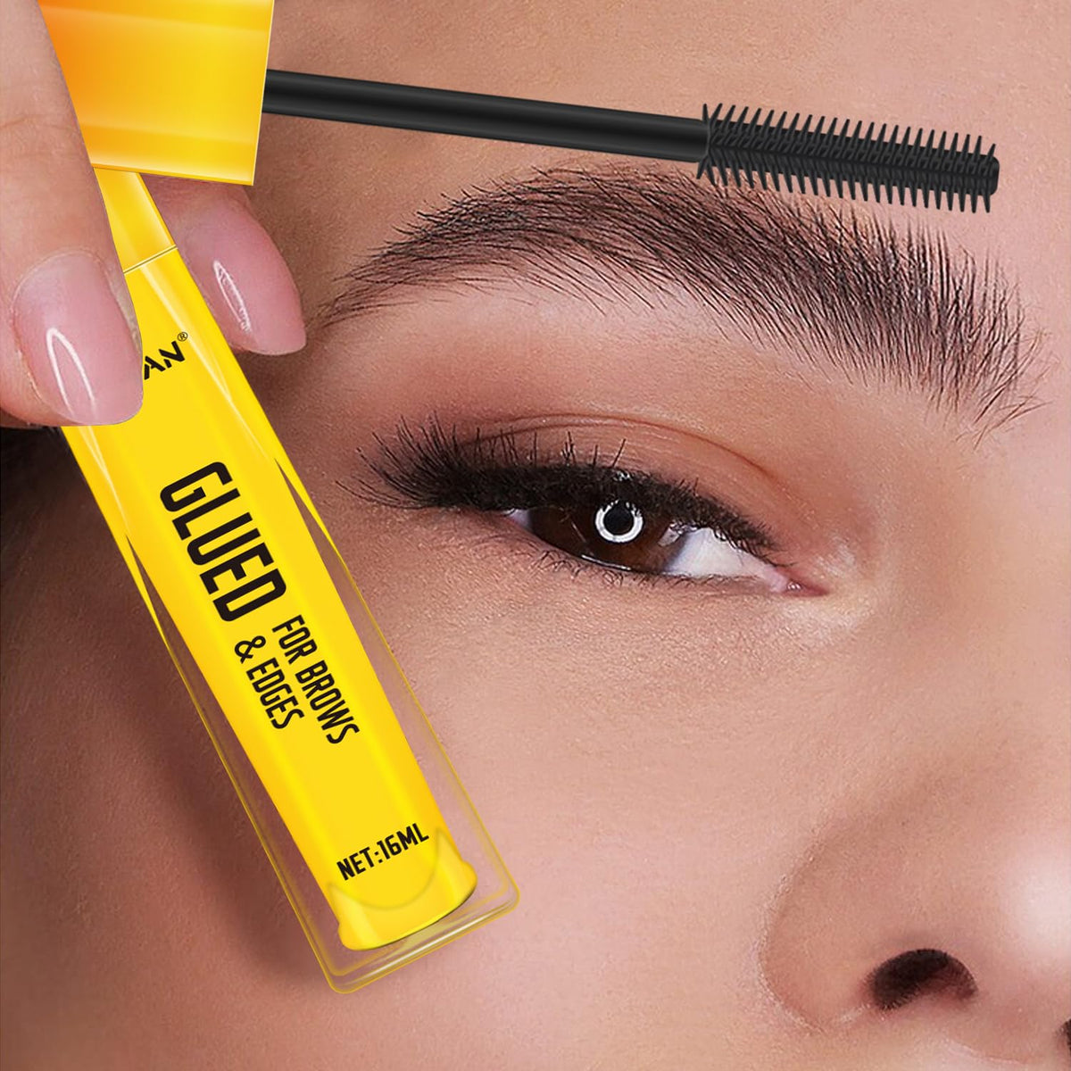 FUNAN Eyebrow Gel,Clear Brow Gel,Glued for Brows & Edges, for Styling Brows,16ml,2 Pack