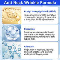lofuanna AH-8 Firming Neck Cream,Firming Lifting Neck Creams for Tightening & Moisturizing Skin with Massage Roller, AH-8 Neck Cream for Crepey Skin,Hydrating & Reduce Wrinkles for Men and Women
