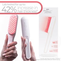 StylPro STYLPRO Red Light Hair Brush Comb, Encourages Hair Growth, Stimulates Hair Follicle, Aids in Hair Repair, 49x 655nm LEDs, Ergonomic Flexible Bristles, Rechargeable, Sonic Scalp Massage