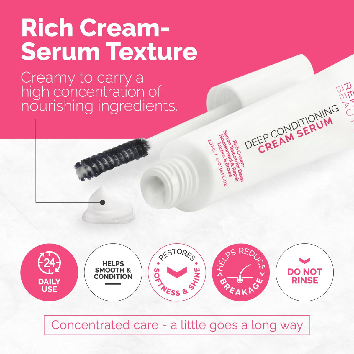 RB RENATA BEAUTY Lash & Brow Deep Conditioning Cream Serum – Rich Conditioning Cream for Brows & Lashes – Nourish, Repair & Protect – Brow Lamination & Lash Lift Aftercare + Daily Care