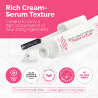 RB RENATA BEAUTY Lash & Brow Deep Conditioning Cream Serum – Rich Conditioning Cream for Brows & Lashes – Nourish, Repair & Protect – Brow Lamination & Lash Lift Aftercare + Daily Care
