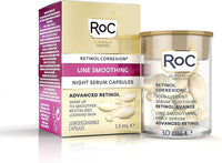 RoC - Retinol Correxion Line Smoothing Night Serum Capsules - Daily Anti-Wrinkle & Anti-Aging Treatment - Visibly Reduces Fine Lines & Wrinkles - Overnight Skincare - 10 Capsules