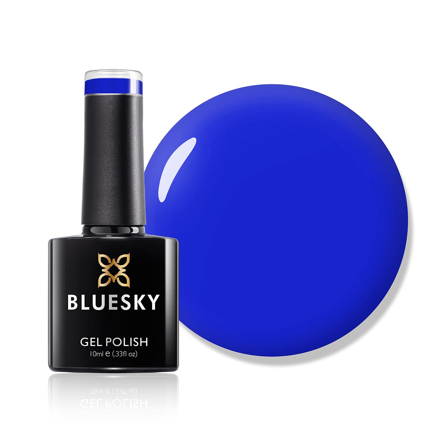 BLUESKY Bluesky Gel Nail Polish, Blue Bamboo Neon32, Blue, Bright, Cobalt, Neon, Long Lasting, Chip Resistant, 10 ml (Requires Drying Under UV LED Lamp)