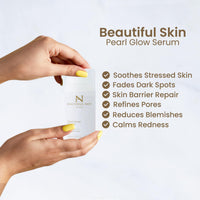 Beautiful Skin Pearl Glow Serum - Serum With Hyaluronic Acid and Vitamins A, C & E Face Serum for Women - Face Serum for Women - Helps Skin Elasticity and Wrinkles - Skincare By Nadia