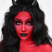 Mysense Red Face Body Paint,Water Based Washable Face Paint,Non-toxic Cream Body Paint for Adults,Halloween Costume SFX Clown Millie Helluva Boss Cosplay Devil Makeup,0.6OZ (18ml)