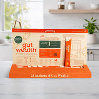 Gut Wealth 4 Week Orange Daily Sachets for Gut Health, Digestion & IBS