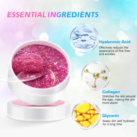Mererke_Pretty Under Eye Patches - 30 Pairs Collagen Under Eye Mask, Under Eye Patches For Dark Circles and Puffiness, Eye Patches For Puffy Eyes, Revitalize and Moisturize