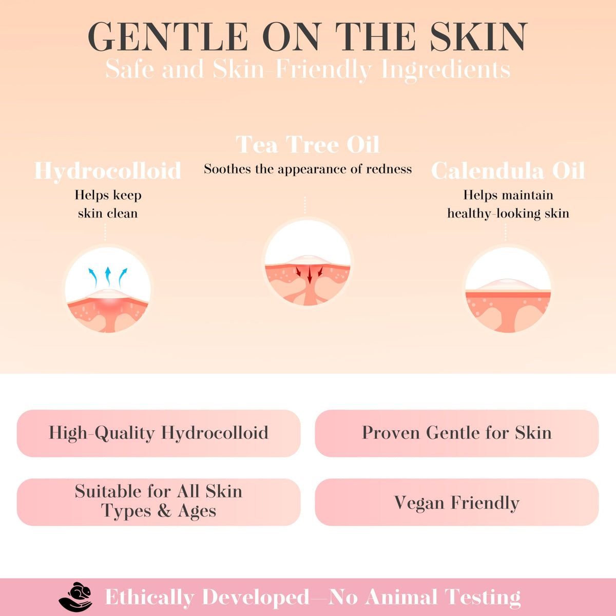 Pimple Patches by Glacia® – 72 Pack of Hydrocolloid Spot Patches for All Skin Types – Gentle and Natural for Clear and Smooth Skin