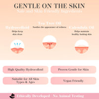 Pimple Patches by Glacia® – 72 Pack of Hydrocolloid Spot Patches for All Skin Types – Gentle and Natural for Clear and Smooth Skin