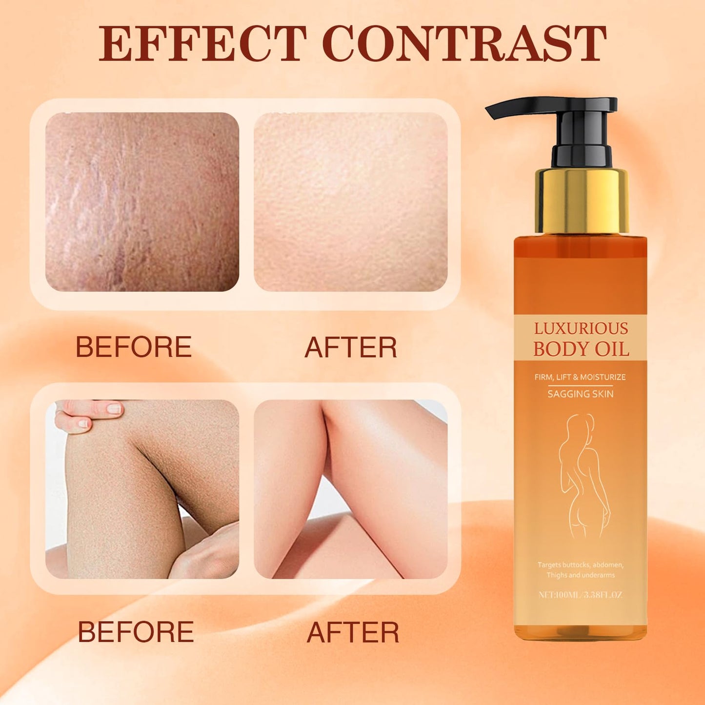 Ninnyi Magic Body Oil Firming, After Shower Magic Luxury Body Oil for Skin Tightening & Hydrating (100ml)