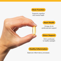 Metagenics Eskimo-3 Balanced Mind- High EPA Omega-3 Fish Oil + Vitamin D - 50 Capsules