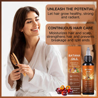 HERBENJOY Batana Oil For Hair Growth,Moisturizes Scalp & Hair Oil,Nourishing & Volumizing Hair GrowthOil,Pumpkin SeedOil For Hair Strengthening And Scalp Care,4-In-1 ScalpOil Veganic Wild HairGrowthOil