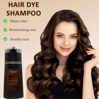 LINXINS Nova Hair Dye Shampoo, NovaHair Instant Dye Shampoo for Men & Women, Natural Hair Color Shampoo for Hair Dyeing Nourishing Hair Growth - Dark Brown