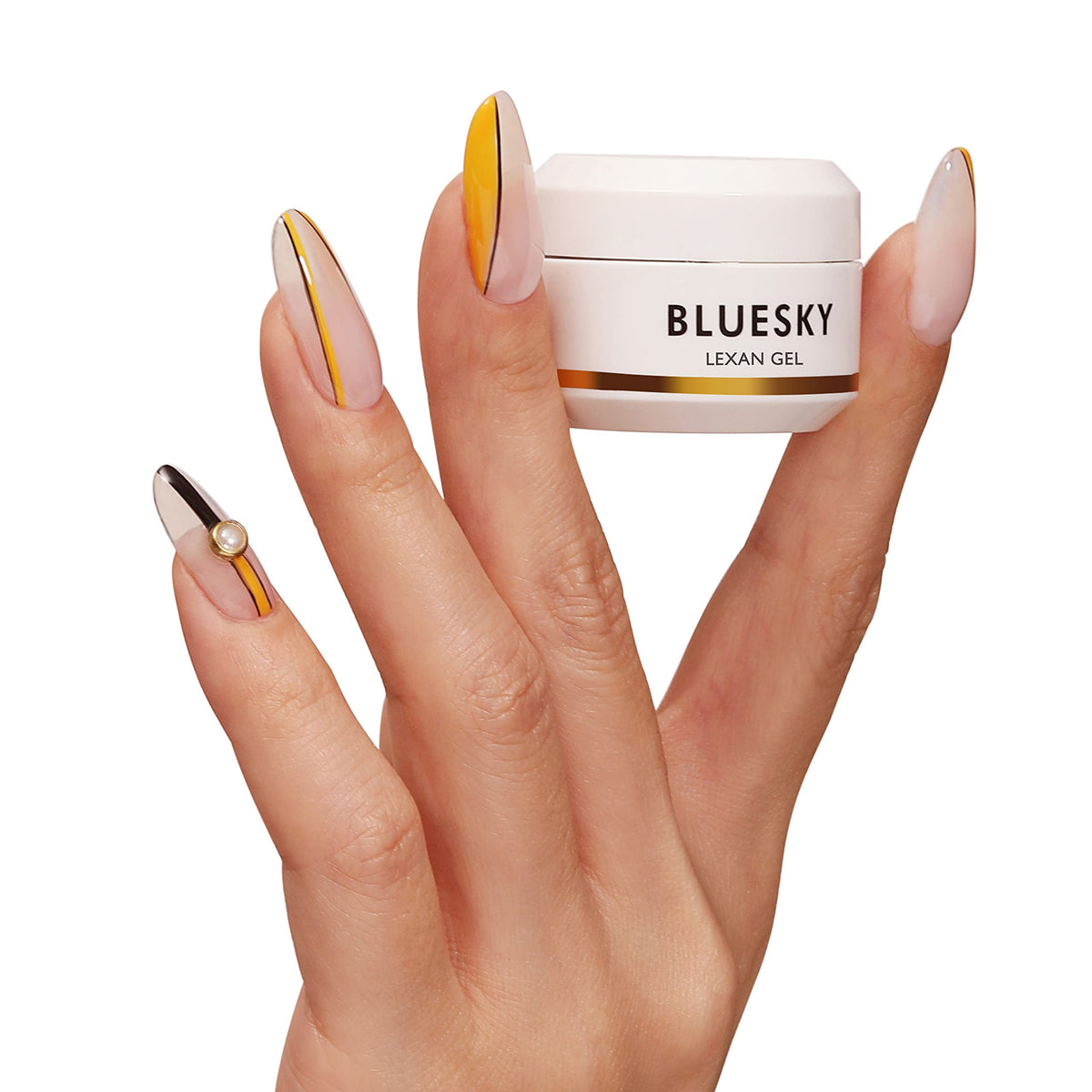 BLUESKY Lexan Builder Gel For Nails, Quick Nail Extensions, Clear, 15g (Requires Curing Under UV or LED Lamp)