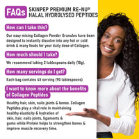 Skin Pep Collagen Powder 450g, Ultra Premium Hydrolysed Bovine Collagen Peptides by SkinPep - Halal & Kosher - High Levels of The 8 Essential Amino Acids, Collagen Supplements, Made in UK