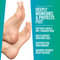 Natural Foot Balm for Cracked Heels and Dry Feet. Tea Tree and Mint. 45ml | Natural, Antibacterial and Moisturising Foot Care. Hydrating Foot and Heel Balm Treatment. By Our Tiny Bees.