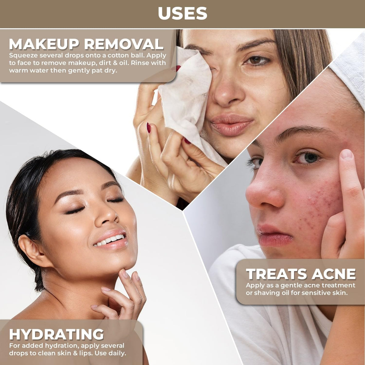 The Organic Forest – VEGAN . PURE . NATURAL 100% Pure Cold Pressed Unrefined Organic Jojoba Oil | Skin Care & Makeup Remover | Moisturizing Body Oil for Dry & Wrinkle Skin | USDA Certified Cleansing Oil, Hair Oil, Lip Oil & Massage Oil |