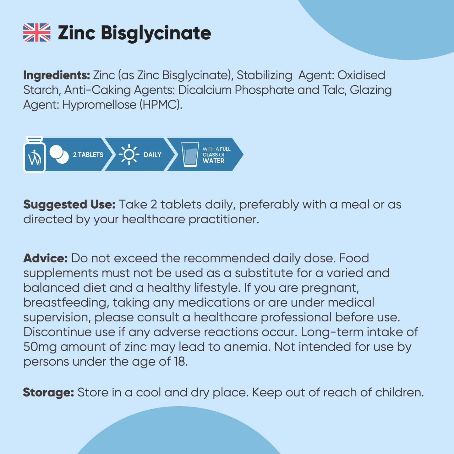 WeightWorld Zinc Tablets 50mg | 400 Tablets | 6+ Months Supply | Zinc Supplements for Men & Women - 2-a-Day | Travel-Friendly | No Artificial Flavours Added | Non-GMO, Vegan & Magnesium Stearate-Free