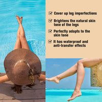 MEITREND Leg Makeup Full Coverage Concealer,Leg Vein Cover up Makeup for Varicose Scar,Flawless Looking Legs, Water Resistant Transfer Proof 118 ML Medium Shades