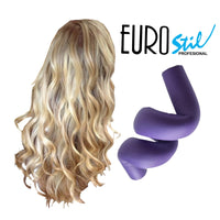 12 Piece Salon Quality Soft Foam Bendy Self-locking Hair Styling Rollers, Twist and Curl by Eurostil.