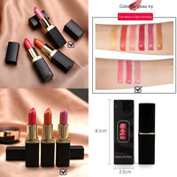 HAORQEE Pink Glitter Colour Changing Lipstick, Metallic Long Lasting Waterproof