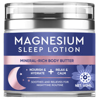 LAORICI Magnesium Cream, High Strength Magnesium Butter, Magnesium Soothing Sleep Cream for Relief Restless Legs-Soothes Muscles-Relaxant for Cramps & Pain