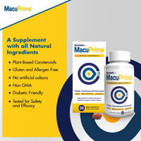 The Eye Doctor MacuPrime Eye Health Supplements – Triple Carotenoid Formula Food Supplement to Support Normal Vision – Lutein, Meso-Zeaxanthin & Zeaxanthin, 90 Capsules – 3 Months Supply