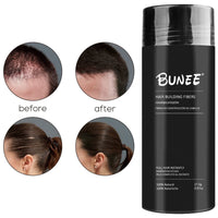 Maxter Bunee Hair Fibres - Hair Thickener - Hair Loss Coverage in 30 Seconds - 100% Natural Cotton Hair Powder Women and Men (Dark Brown 27.5g)
