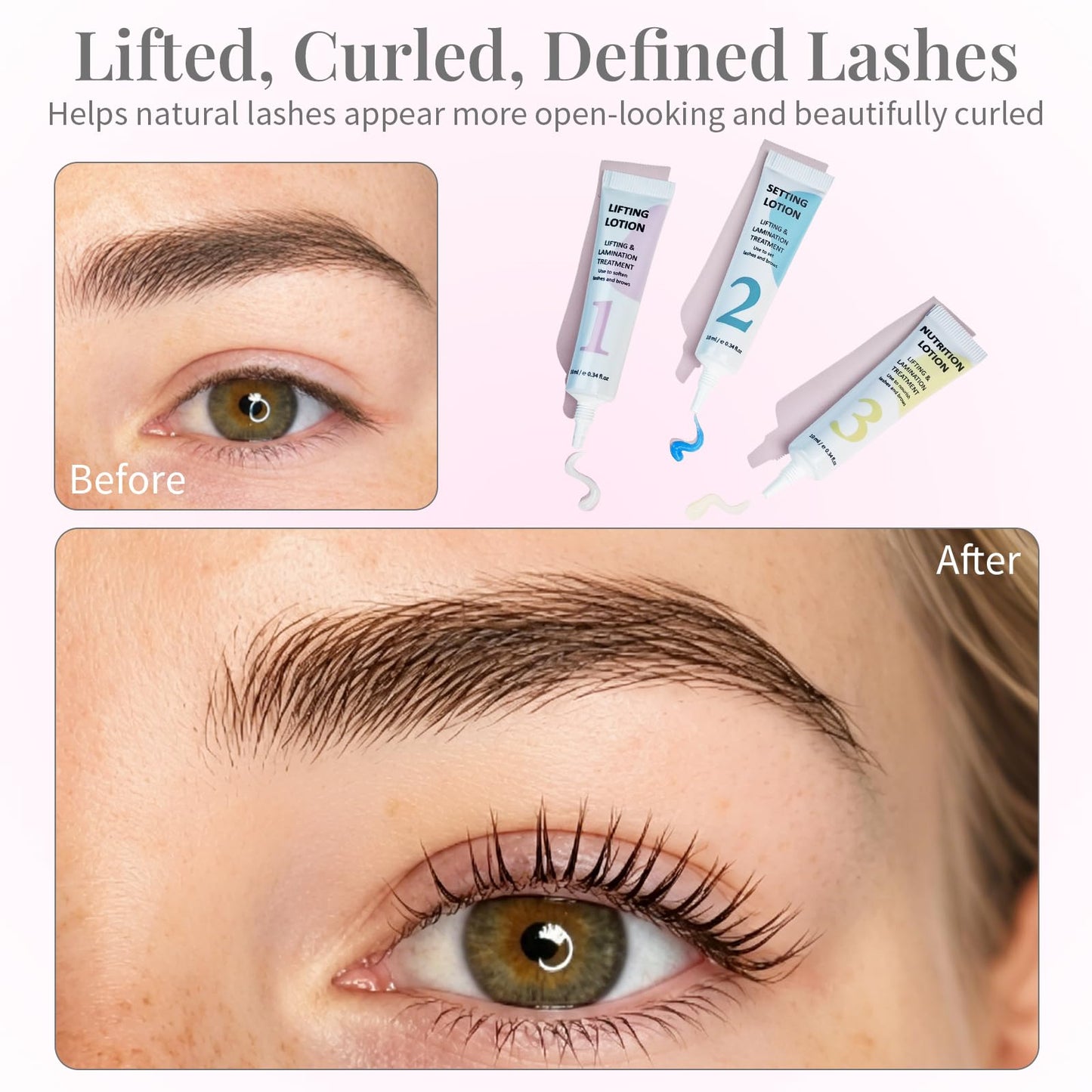 PERMANIA Lash Lift Kit, Eyelash Lift Kit, Beginner Friendly | Easy Application Eyelash Perming Kit with Glue Balm, DIY Salon Curl Results at Home, Last up to 4 Weeks