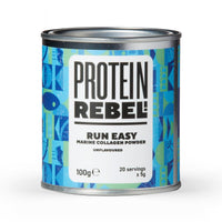 Protein Rebel - Run Easy Marine Collagen Powder for Running, Joint Support - Unflavoured Powder Collagen for Joints, Skin, Hair and Nails, Ideal for Athletes and Active Lifestyles - (100g)