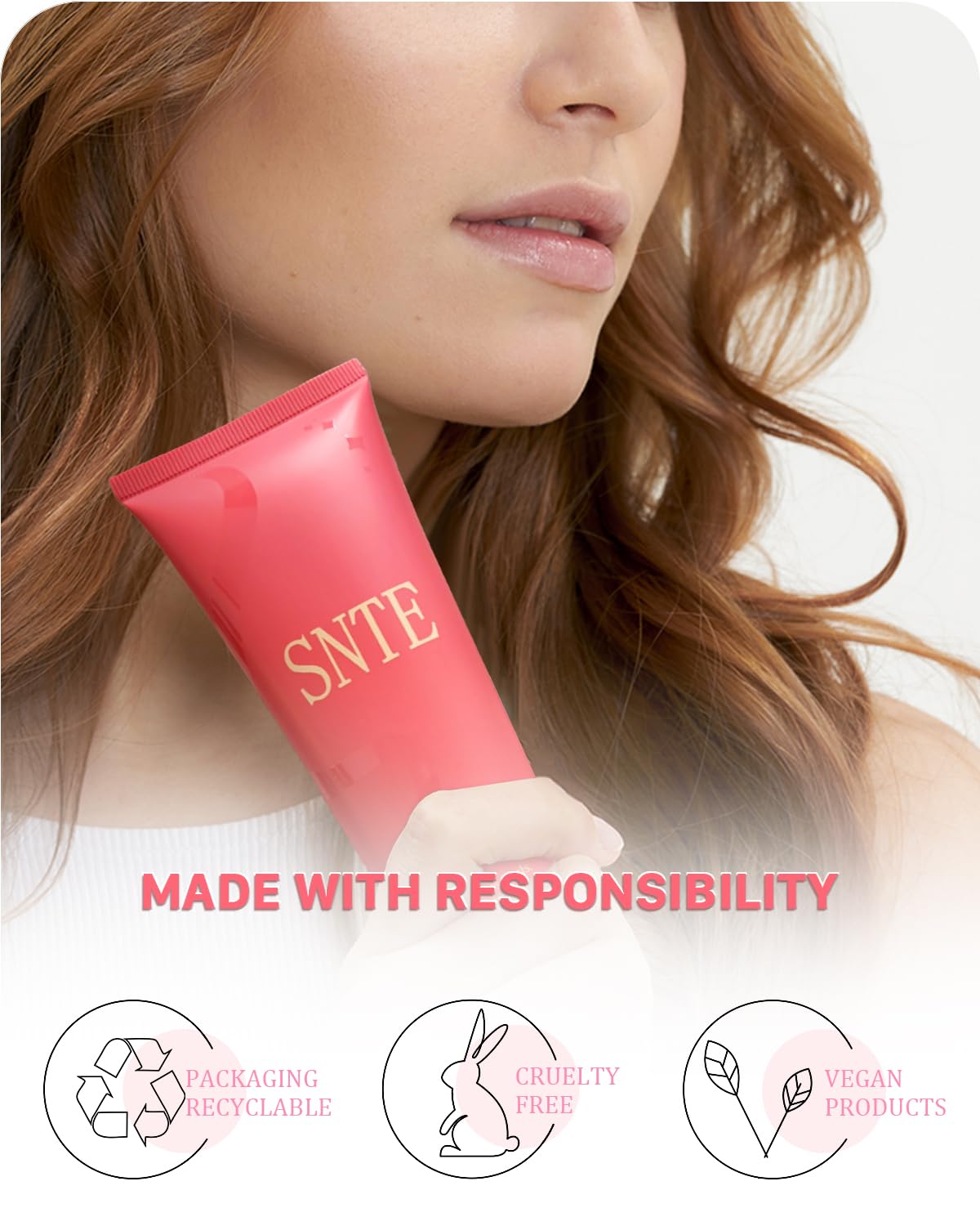 Samnyte Hair Styling Cream, 150 ml, 4-In-1 Styling Cream for Flyaway, Add Shine Hair Smoothing Cream, Non-greasy Fly Away Hair Tamer, Curl Defining Cream, No Chemical Flavor Hair Cream for Slick Back Hair