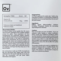 Ov OXFORD VITALITY Ov Oxford Vitality Vegan Vitamin D3 (120)