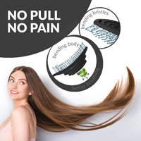 marQus Detangle Hair Brush women and men, Exclusive Ultra-soft bending Bristles and Body - Glide Through Tangles With Ease For All Hair Types - Women, Men, Wet And Dry Hair, 1pcs Turquoise Brush