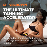 BYROKKO SHINEBROWN BYROKKO Shine Brown Tanning Accelerator 2x 210 ml, Fast Bronzing Sun Cream Effective in Sunbeds & Outdoor Sun for Deep Natural Tan, Long-Lasting Hydrating Formula with Natural Oils