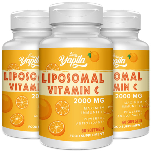 Liposomal Vitamin C Capsules 2000mg(3 Pack), Maximum Absorption, High dose VIT C, Ascorbic Acid, Antioxidant Supplement, Soy-Free, Non-GMO