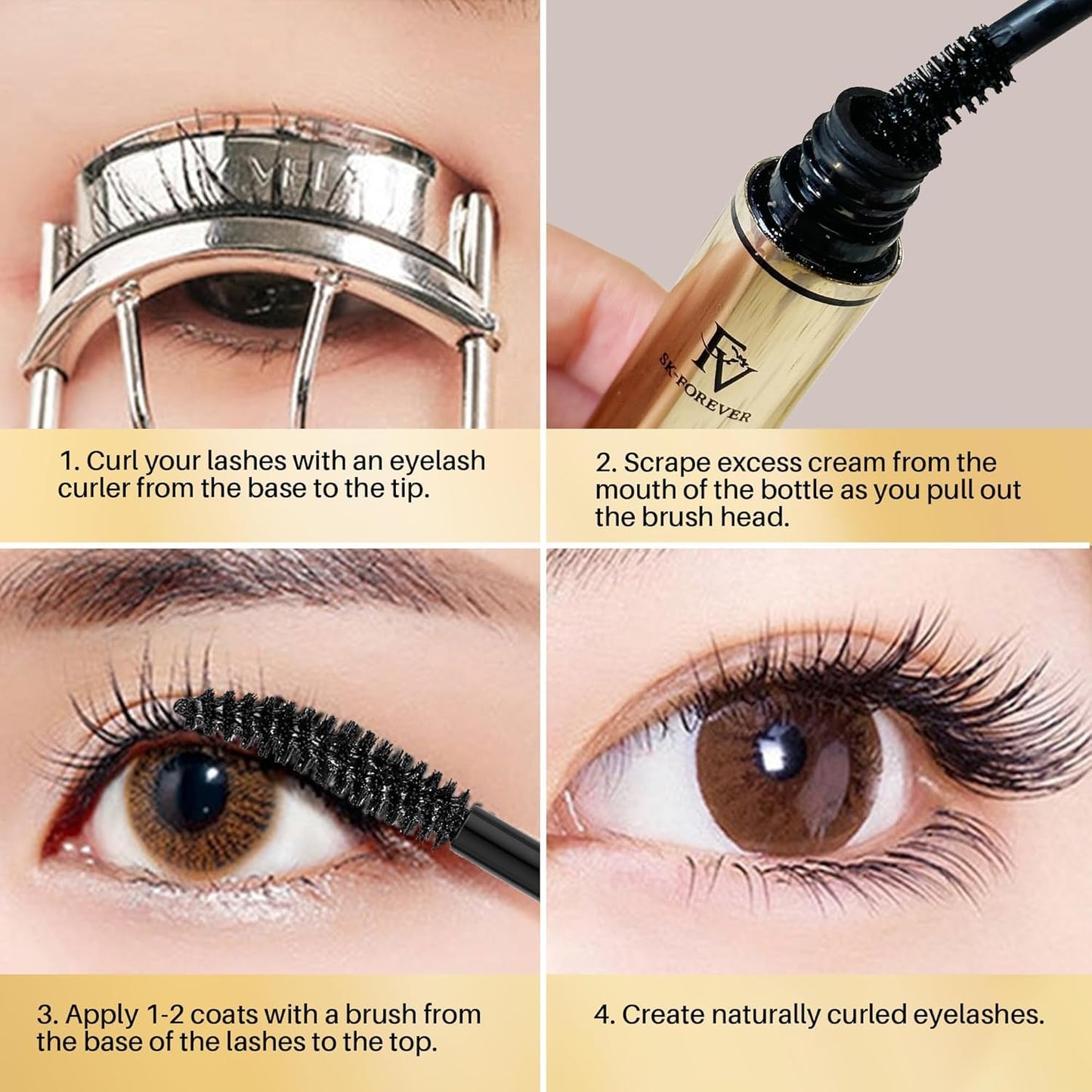 fv FV 2pcs mascara