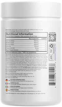 Codeage Raw Wildcrafted Irish Sea Moss Supplement – with Bladderwrack, Burdock Root, Spirulina, BioPerine & Peppermint Oil – Vegan, Non-GMO – Superfood Mineral Complex – 120 Capsules