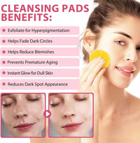 Generic Turmeric Kojic Pads, Natural Turmeric & Kojic Acid Pads Cleansing Pads, 40PCS Turmeric Cleansing Pads for Dark Spots, Balance Skin Oil And Water, Turmeric & Kojic Acid Exfoliating Pads (40PCS)
