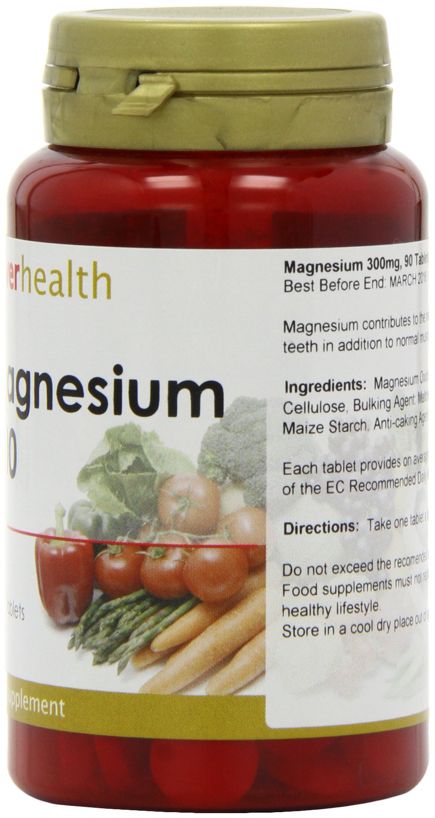 Power Health 300mg Magnesium - Pack of 90 Tablets