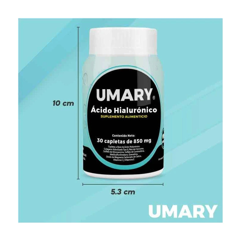 Umary Hyaluronic Acid 30 Caplets 850 mg