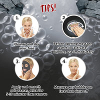 7th Heaven Charcoal Detox Bubble Sheet Mask with Purifying Charcoal, Collected Star Anise and Cleansing Oxygen Bubbles for a Brighter Complexion - Ideal for All Skin Types