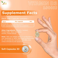 VED Vitamin D3 1000 IU SOFTGEL | 30 Days Supply