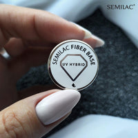 Semilac UV Gel Nail Base Coat For Weak & Fragile Nails. Added Fibre To Protect & Nourish Nails & Adheres Well. Soak Off Formula. Perfect for Home and Professional Pedicure 7ml